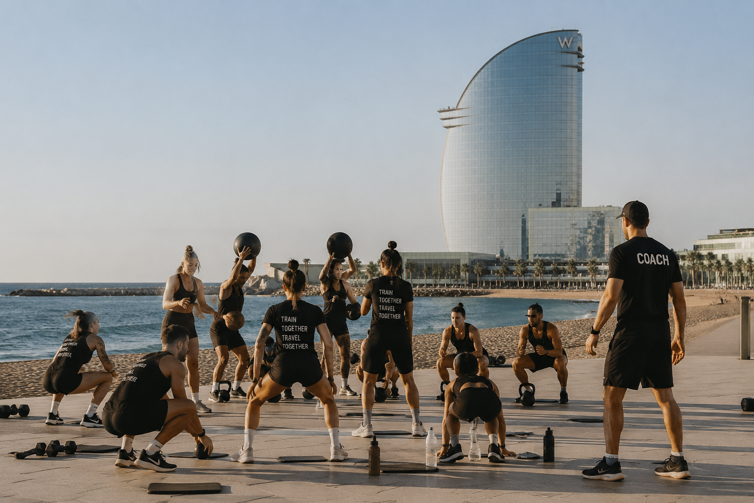 Training, Barceloneta — W Barcelona