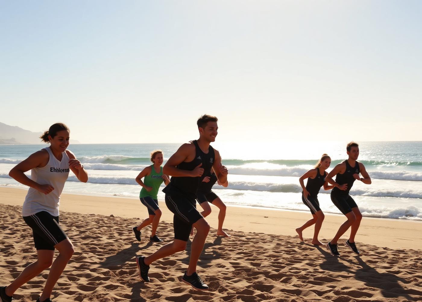 Training camp, Canary Islands — beach sessions