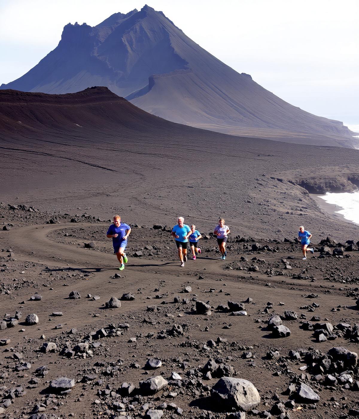 Training camp, Lanzarote — trail over lava